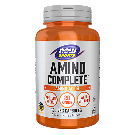 מחיר Sports Amino Complete קומפלקס חומצות אמינו 120 כמוסות - מבית NOW FOODS