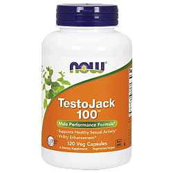 Testojack 100 טונגקאט עלי טסטוסטרון 120 כמוסות - מבית NOW FOODS