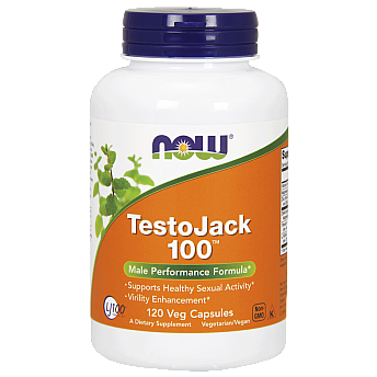 Testojack 100 טסטוסטרון 120 כמוסות - מבית NOW FOODS