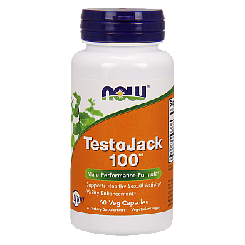 Testojack 100 טסטוסטרון 60 כמוסות - מבית NOW FOODS