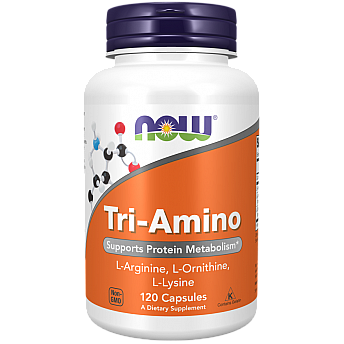 Tri-Amino ל-ארגינין ל-אורניתין ל-ליזין - 120 כמוסות - מבית NOW FOODS