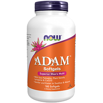  אדם ADAM מולטי-ויטמין לגברים 180 כמוסות - מבית - NOW FOODS