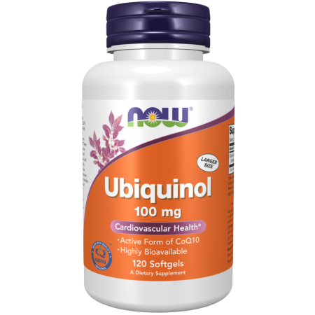 אוביקינול 100 מ"ג Ubiquinol - תכולה 120 כמוסות - מבית NOW FOODS