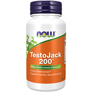 טונגקט אלי Testojack 200 טסטוסטרון 200 מ"ג 60 כמוסות - מבית NOW FOODS