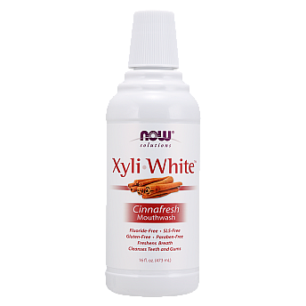 מי פה מלבינה טבעית צמחונית טעם קינמון 473 מ"ל XyliWhite - מבית NOW FOODS