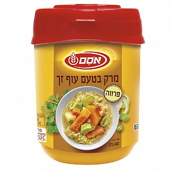 אסם אבקת מרק בטעם עוף זך (פרווה) 400 גרם