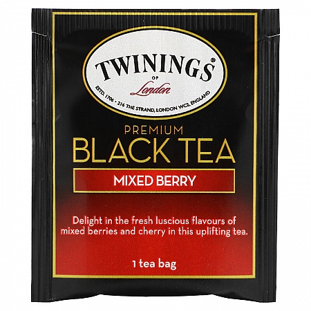 מחיר טווינינגס תה שחור פרימיום פירות יער - בשקיות 20 יחידות - מבית Twinings