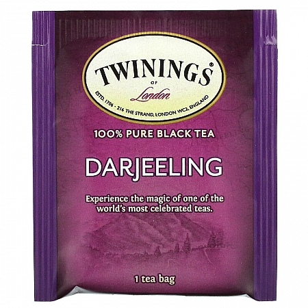 מחיר תה הודי טווינינגס דארג'ילינג Darjeeling בשקיות 50 יחידות - מבית Twinings