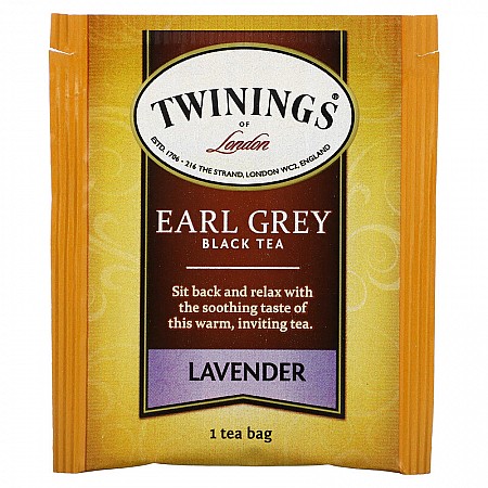 טווינינגס תה ארל גריי לבנדר Earl Grey - בשקיות 20 יחידות - מבית Twinings