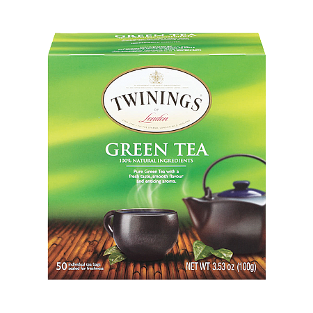 מחיר טווינינגס תה ירוק 50 שקיקי - מבית Twinings