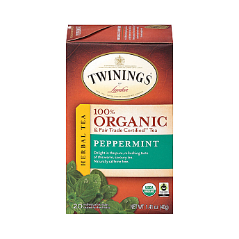 טווינינגס תה צמחי מנטה אורגני 20 שקיקי - מבית Twinings