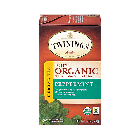 מחיר טווינינגס תה צמחי מנטה אורגני 20 שקיקי - מבית Twinings