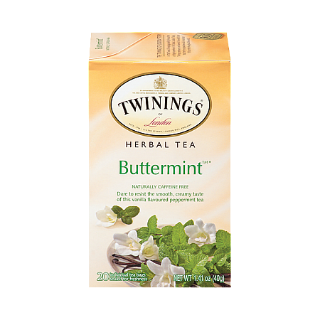 מחיר טווינינגס תה צמחים חמאה נענע 20 שקיקי - מבית Twinings