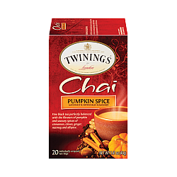 טווינינגס תה צ׳אי תבלין דלעת בשקיות 20 יחידות - מבית Twinings
