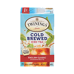 טווינינגס תה קר שחור אנגלית קלאסית Cold Brewed Iced Tea תכולה 20 שקיקי - מבית Twinings