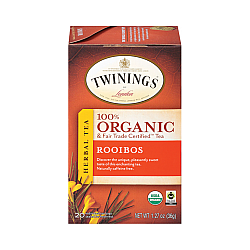טווינינגס תה רויבוש צמחים אורגני נטול קפאין 20 שקיקי - מבית Twinings