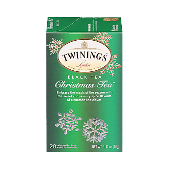 טווינינגס תה שחור חג המולד בשקיות 20 - מבית Twinings