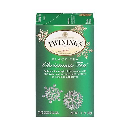 מחיר טווינינגס תה שחור חג המולד בשקיות 20 - מבית Twinings