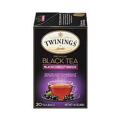 טווינינגס תה שחור פרימיום בריז דומדמניות שחורות - בשקיות 20 יחידות - מבית Twinings