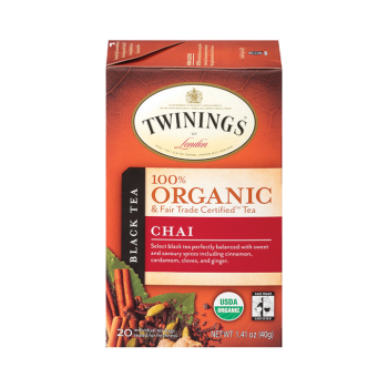 טווינינגס תה שחור צ'אי Chai אורגני 20 שקיקי - מבית Twinings
