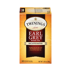 תה טווינינגס ארל גריי נטול קפאין Earl Grey בשקיות 25 יחידות - מבית Twinings
