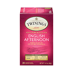 תה טווינינגס צהריים אנגלית English Afternoon בשקיות 20 יחידות - מבית Twinings