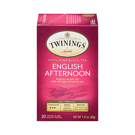 מחיר תה טווינינגס צהריים אנגלית English Afternoon בשקיות 20 יחידות - מבית Twinings