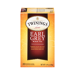 תה שחור טווינינגס ארל גריי Black Tea Earl Grey בשקיות 25 יחידות - מבית Twinings