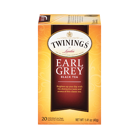 מחיר תה שחור טווינינגס ארל גריי Black Tea Earl Grey בשקיות 25 יחידות - מבית Twinings
