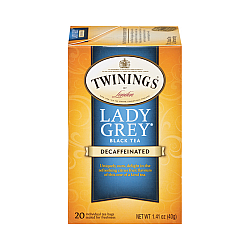 תה שחור טווינינגס ליידי גריי נטול קפאין Lady Grey בשקיות 20 יחידות - מבית Twinings