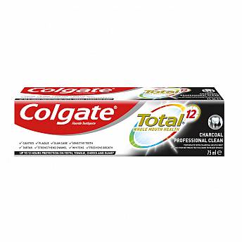 קולגייט משחת שיניים טוטאל פחם 75 מ"ל  - מבית Colgate