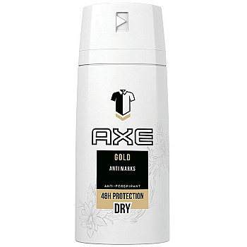 אקס דאודורנט ספריי גוף גבר דרי גולד - מבית AXE