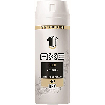 אקס חדש דאודורנט ספריי גוף גבר דרי גולד לבן - מבית AXE
