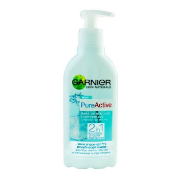 גרנייה פיור אקטיב ג'ל ניקוי והסרת איפור 2 ב 1