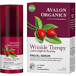 סרום פנים מועשר בשמן פרי הורד ו- CoQ10 לטיפול בקמטים אבלון אורגניקס 16 מ"ל - מבית Avalon Organics