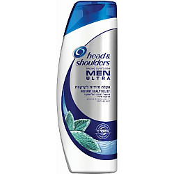 הד אנד שולדרס MEN ULTRA שמפו למניעת קשקשים הקלה מיידית לקרקפת 450 מ"ל