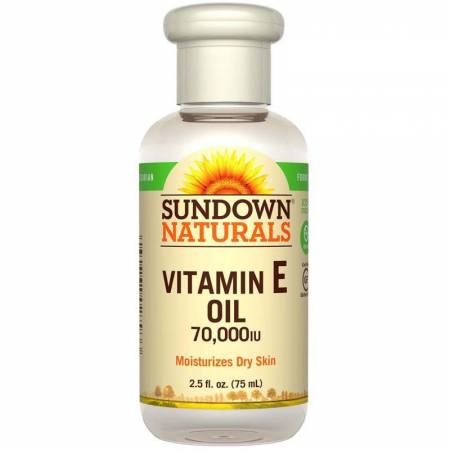 שמן ויטמין E טבעי נוזלי 70.000 יחב"ל - מבית Sundown Naturals