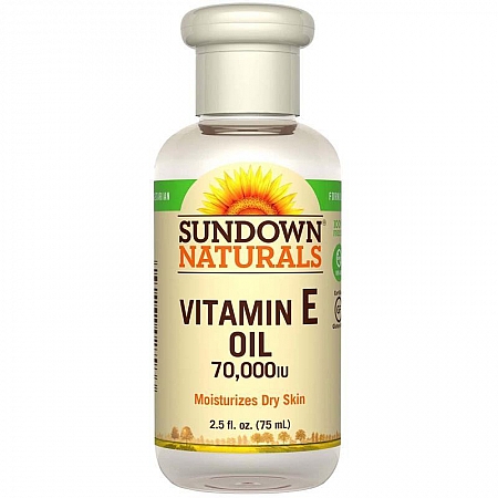 מחיר שמן ויטמין E טבעי נוזלי 70.000 יחבל - מבית Sundown Naturals