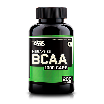 BCAA חומצות אמינו 1000 מ"ג - כמות 200 כמוסות - מבית Optimum Nutrition