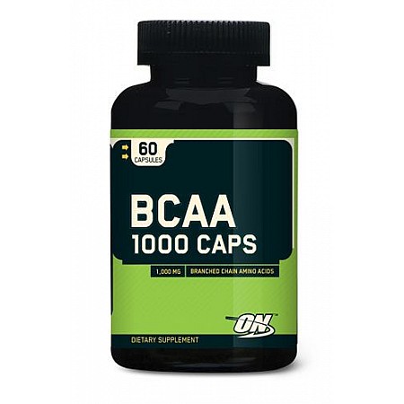 BCAA חומצות אמינו 1000 מ"ג - כמות 60 כמוסות - מבית Optimum Nutrition