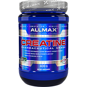 אבקת קריאטין 100% מונוהידראט - 5 גרם למנה - משקל 400 גרם - מבית ALLMAX