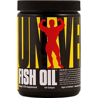 שמן דגים אומגה 3 - 100 כמוסות רכות מבית Universal Nutrition