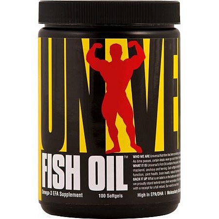 שמן דגים אומגה 3 - 100 כמוסות רכות מבית Universal Nutrition