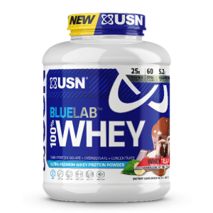 אבקת חלבון מי גבינה BlueLab 100% Whey בטעם אגוזי לוז מותך 2.04  ק"ג - מבית USN