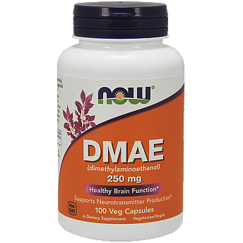 DMAE לבעיות קשב וריכוז 250 מ"ג - 100 כמוסות מבית NOW FOODS