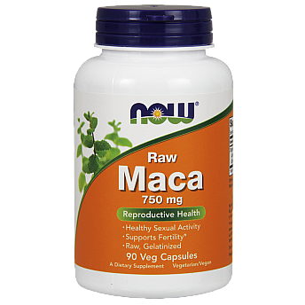  MACA טרי מאקה 750 מ"ג - 90 כמוסות מבית NOW FOODS