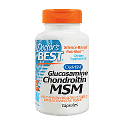 גלוקוזמין וכונדרואיטין + MSM יחס גבוה - 120 כמוסות מבית Doctor's best