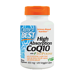 CoQ10 קו-אנזים 100 מ"ג - 120 כמוסות מבית Doctors best