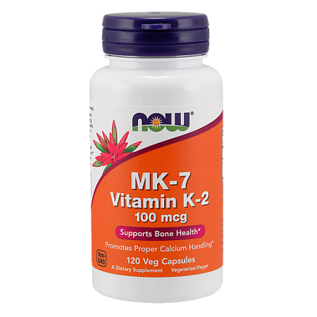 מחיר ויטמין (K2 (MK-7 קיי2 - 100 מג - תכולה 120 כמוסות מבית NOW FOODS