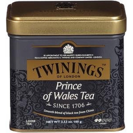 מחיר תה טווינינגס הנסיך וויילס Prince of Wales בפחית 100 גרם - מבית Twinings